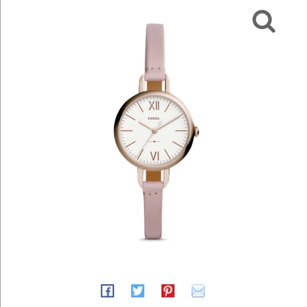 Annette Light Pink Fossil Watch NWT